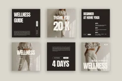 Wellness Instagram Templates Canva
