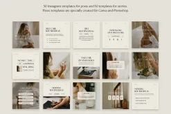Wellness Instagram Templates Canva