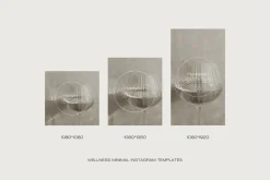 Wellness Minimal Instagram Templates