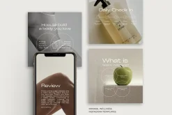 Wellness Minimal Instagram Templates