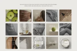 Wellness Minimal Instagram Templates