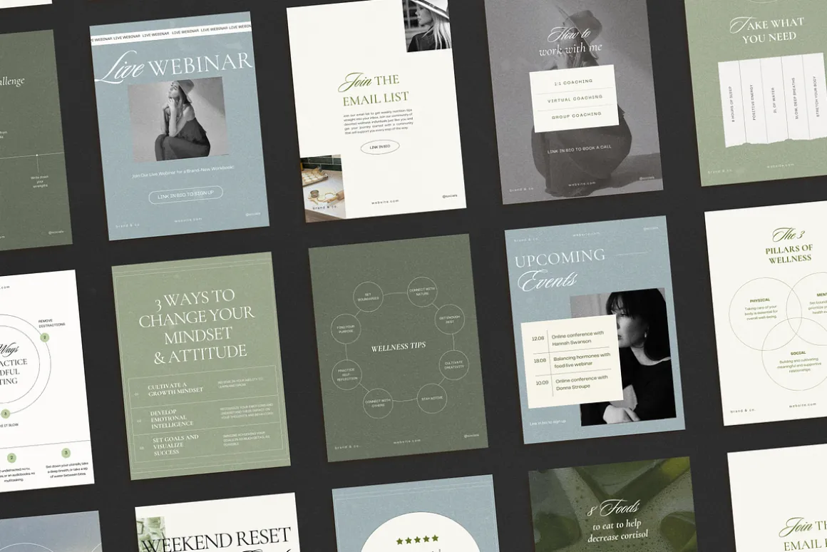 Wellness Social BUNDLE kit|Instagram