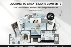 Wellness Static Ad Templates Canva