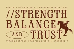 Western Sheriff - Cowboy Font