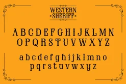 Western Sheriff - Cowboy Font