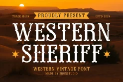 Western Sheriff - Cowboy Font