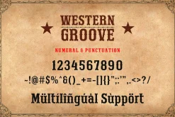 Western Groove - Western Font
