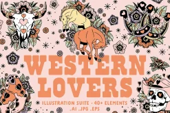 Western Lovers • Illustration suite