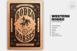 Western Rodeo Flyer Template V3