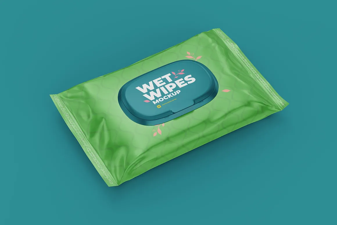 Wet Wipes Mockup 4 PSD + bonus