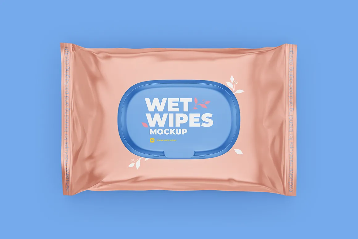 Wet Wipes Mockup 4 PSD + bonus