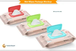 Wet Wipes Package Mockup