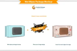 Wet Wipes Package Mockup