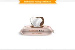 Wet Wipes Package Mockup