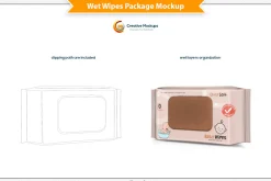 Wet Wipes Package Mockup