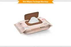 Wet Wipes Package Mockup