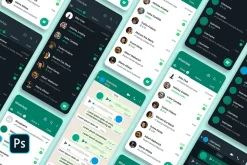 WhatsApp Template PSD Mockup
