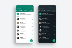WhatsApp Template PSD Mockup