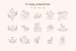 Whimsical self care set. Me time