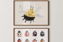 Whimsical Bugs Wall Art