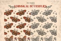 Whimsical Butterflies Boho Aesthetic