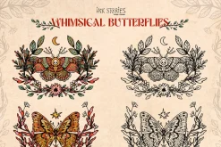 Whimsical Butterflies Boho Aesthetic