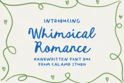 Whimsical Romance Handwritten Font