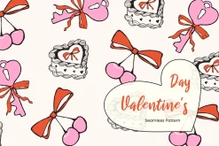 Whimsical Valentine Seamless Pattern