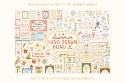 Whimsy Hand-drawn Watercolor Wedding