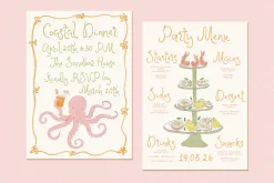 Whimsy Hand-drawn Watercolor Wedding