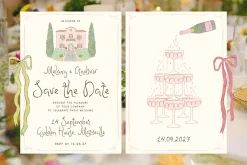 Whimsy Hand-drawn Watercolor Wedding