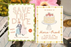 Whimsy Hand-drawn Watercolor Wedding