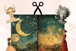 Whimsy Celestial Collage Elements