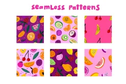Whimsy Fruit vector iillustration