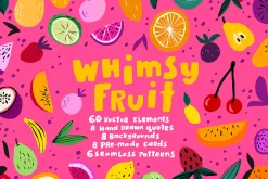 Whimsy Fruit vector iillustration