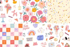 Whimsy Girls. Spring Woman Clipart