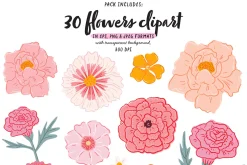 Whimsy Girls. Spring Woman Clipart