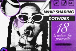 Whip Shading Dot Work Brushes