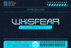 Whisfear - Futuristic Font