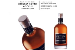 Whiskey-Nordic Bottle Mockup