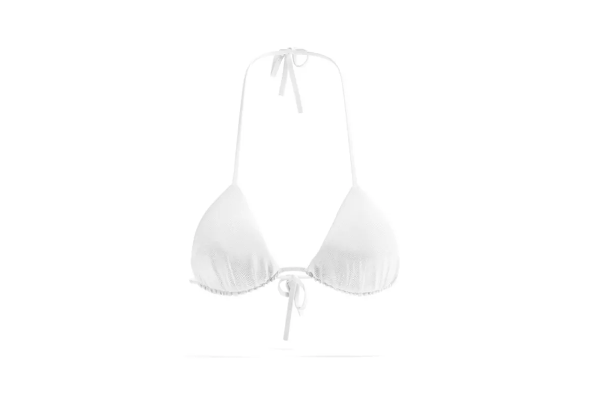 White Beach Women Bikini 3D Model