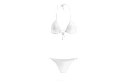 White Beach Women Bikini 3D Model