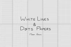 White Lines and Dots Paper