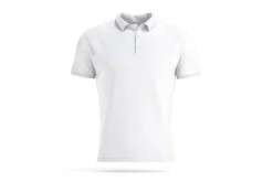 White Men's Polo Shirt 3D Model