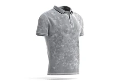 White Men's Polo Shirt 3D Model