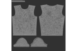 White Men's T-Shirt 3D Model