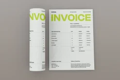 White Minimal Invoice