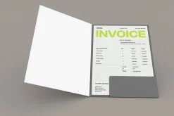 White Minimal Invoice