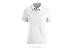White Women's Polo Shirt 3D Model
