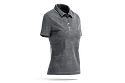 White Women's Polo Shirt 3D Model